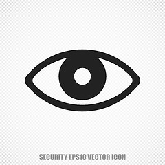 Image showing Safety vector Eye icon. Modern flat design.