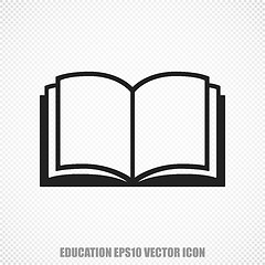 Image showing Learning vector Book icon. Modern flat design.