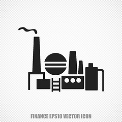 Image showing Business vector Oil And Gas Indusry icon. Modern flat design.