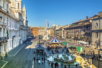 Image showing Christmas in Piazza Navona, Rome