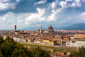 Image showing Florence on a cloudy day