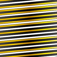 Image showing White, black and golden stripes design