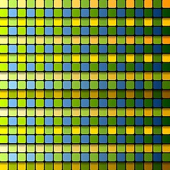 Image showing Colorful abstract tech squares background