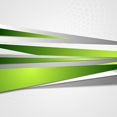 Image showing Abstract green grey corporate design