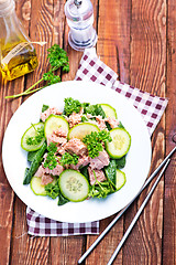 Image showing salad with tuna