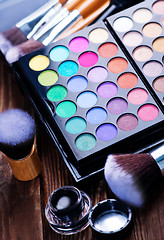 Image showing Various makeup products 