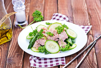 Image showing salad with tuna