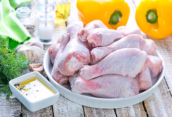 Image showing raw chicken legs