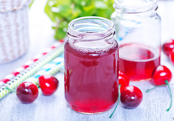 Image showing cherry drink