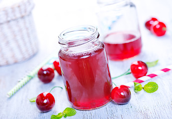 Image showing cherry drink