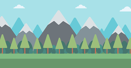 Image showing Background of mountain landscape.