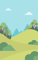 Image showing Background of mountain landscape.