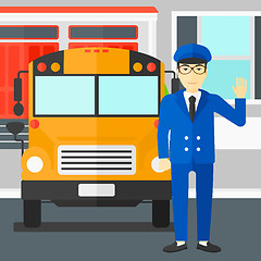 Image showing School bus driver.