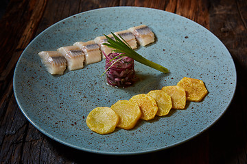 Image showing herring with potatoes