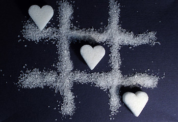 Image showing sugar - Hearts