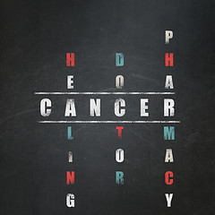Image showing Healthcare concept: Cancer in Crossword Puzzle