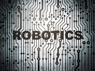 Image showing Science concept: circuit board with Robotics