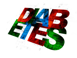 Image showing Health concept: Diabetes on Digital background