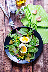 Image showing salad with eggs