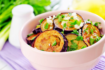 Image showing fried eggplant