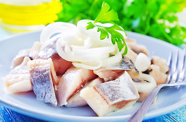 Image showing herring with onion