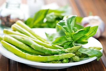 Image showing green asparagus