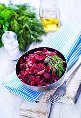 Image showing salad with boiled beet