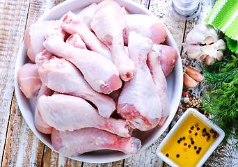 Image showing raw chicken legs