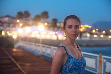 Image showing beautiful woman on the beach