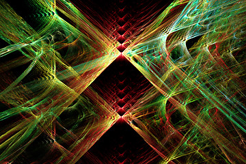 Image showing Fractal image : beautiful pattern on a dark background.