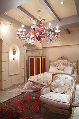 Image showing bedroom in vintage style