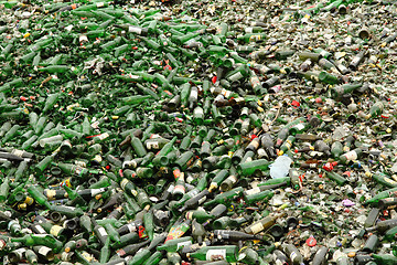 Image showing glass bottle garbage