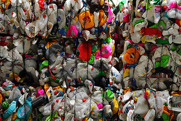 Image showing plastic pet bottle garbage