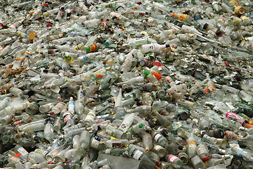 Image showing glass bottle garbage
