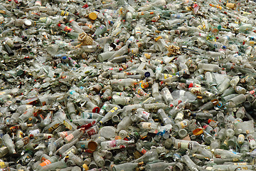 Image showing glass bottle garbage