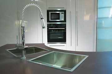 Image showing super-modern kitchen