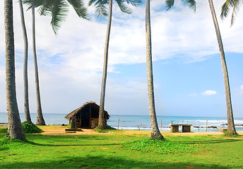 Image showing Shack near ocean