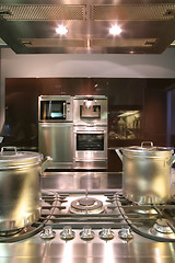 Image showing interiors of kitchen with gas fryer