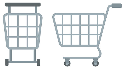 Image showing Empty shopping carts.