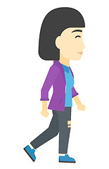 Image showing Business woman walking