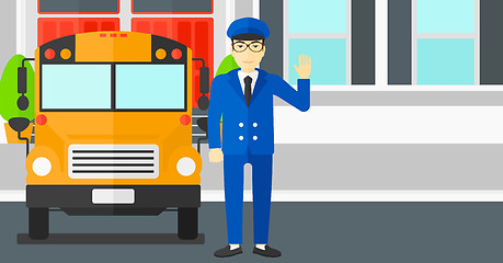 Image showing School bus driver.