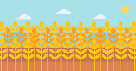 Image showing Background of wheat field.