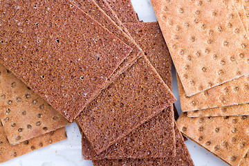 Image showing crispy food on table crispbread