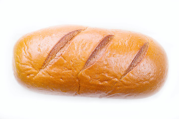 Image showing Large loaf of bread isolated on white