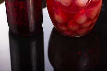 Image showing homemade stewed fruit eco plum