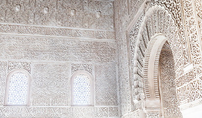 Image showing Arabian Door in Alhambra