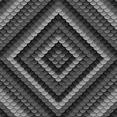 Image showing Dark grey abstract circles pattern