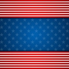 Image showing Presidents Day abstract USA flag colors background