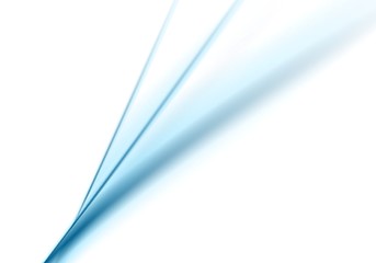 Image showing Smooth blue lines on white background