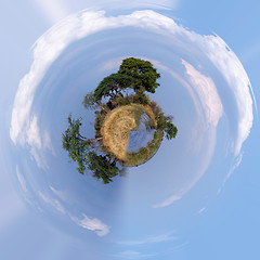 Image showing Beautiful Little planet of african landscape